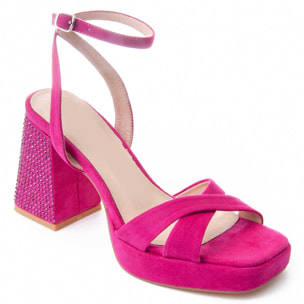 Sandalias de Tacón - Rosa - Altura: 10 cm