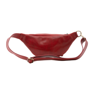 Marsupio  da uomo In Vera pelle Made in Italy 30x15x8,5 cm