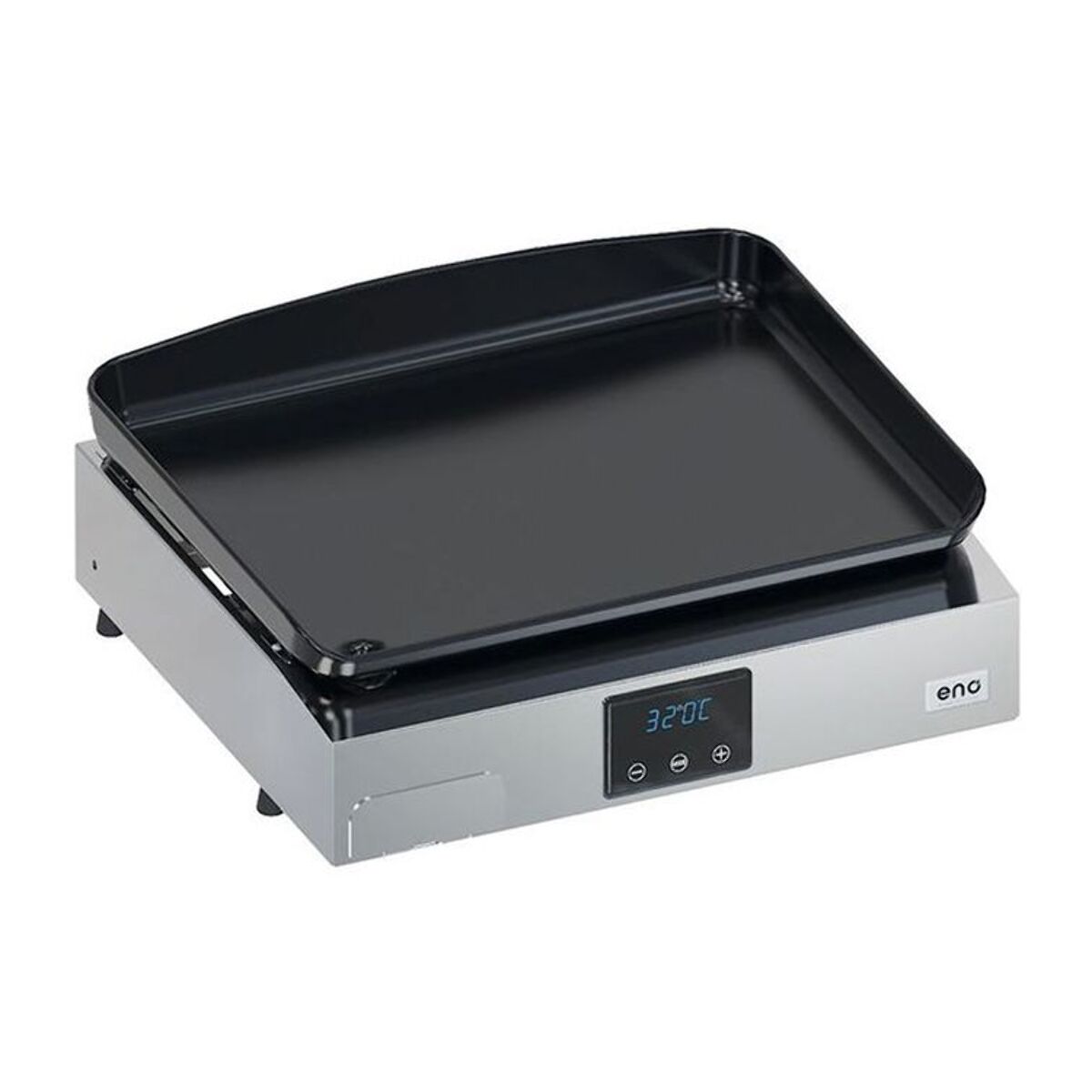 Plancha électrique ENO INITIAL 50 noir gris à poser, 48x38 cm
