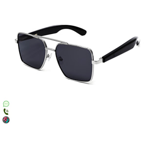 Gafas AI GT-30 con llamadas bluetooth, control remoto de cámara, reproducción de música y asistente de voz.