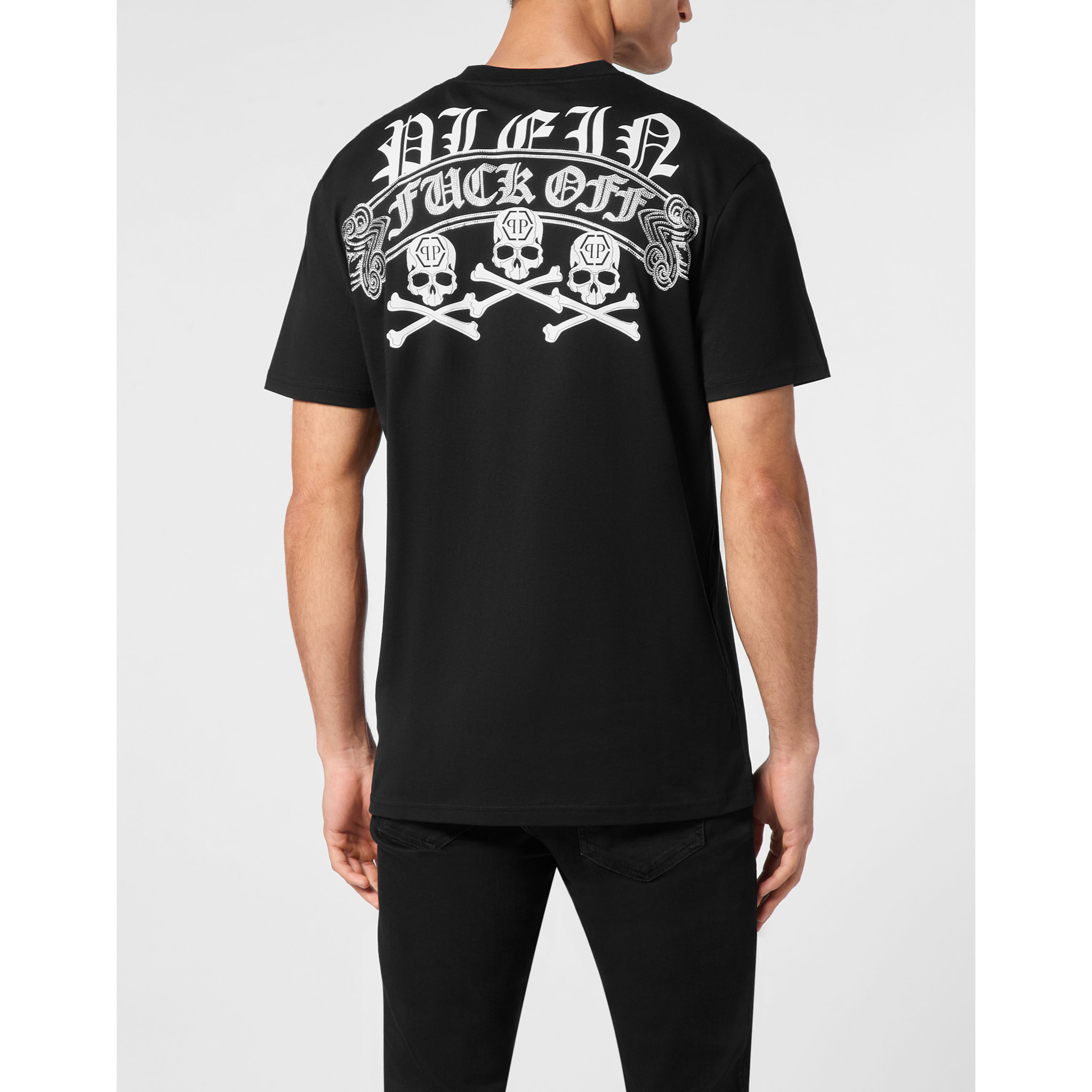 PHILIPP PLEIN T-Shirt Round Neck SKULL&BONES
