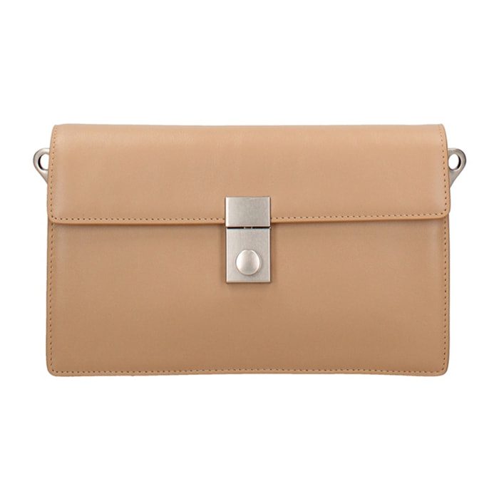 Borsa a tracolla da donna Made in Italy - Modello Valoria - 100% pelle - 24.0 x 15.0 x 7.0 cm