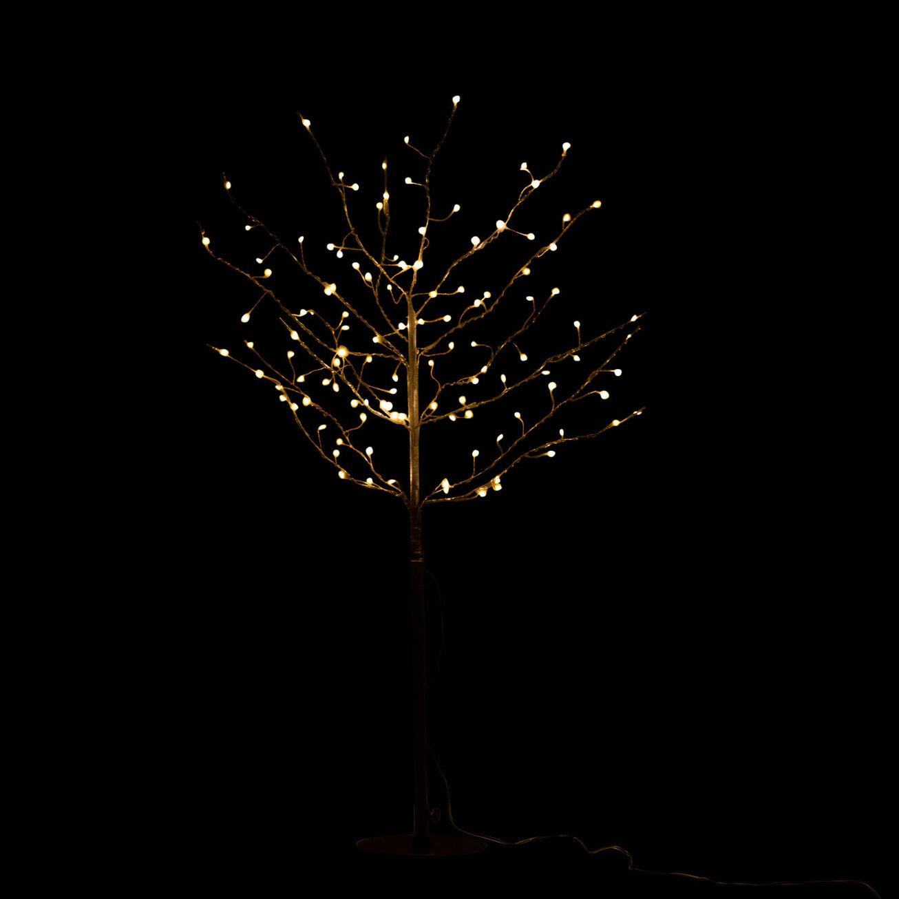 J-Line décoration Arbre Nu - métal - noir - medium - LED