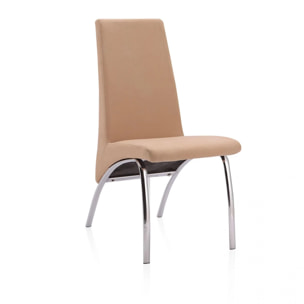 Pack 2 sillas de comedor Lise Tex Beige