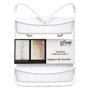 Serviteur de douche 2 niveaux blanc