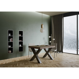 Tavolo allungabile 90x140/244 cm Traffic Noce telaio Antracite
