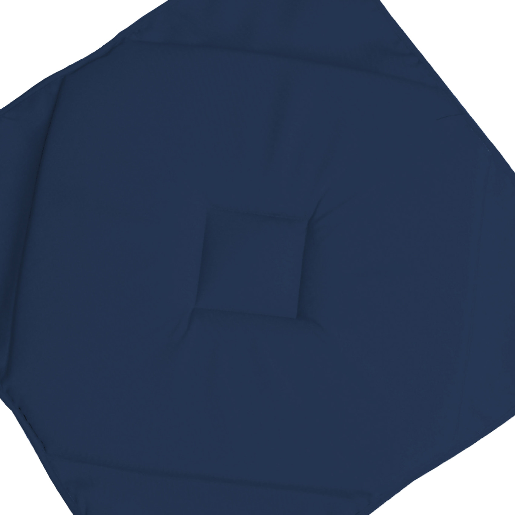 Galette de chaise carrée confortable uni - Bleu Pétrole