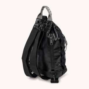Mochila Saco Adaptable en Poliamida Reciclada DEEP RECYCLED DRAWSTRING BACKPACK BLACK