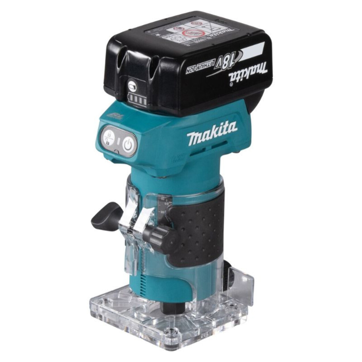 Affleureuse 18V Ø6mm LXT - MAKITA - avec 1 batterie 18v 3,0 Ah - chargeur - DRT52SF