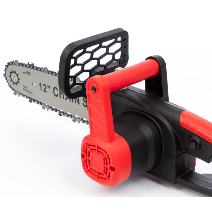 Motosierra eléctrica de 12 pulgadas, con batería recargable de 13000mAh.