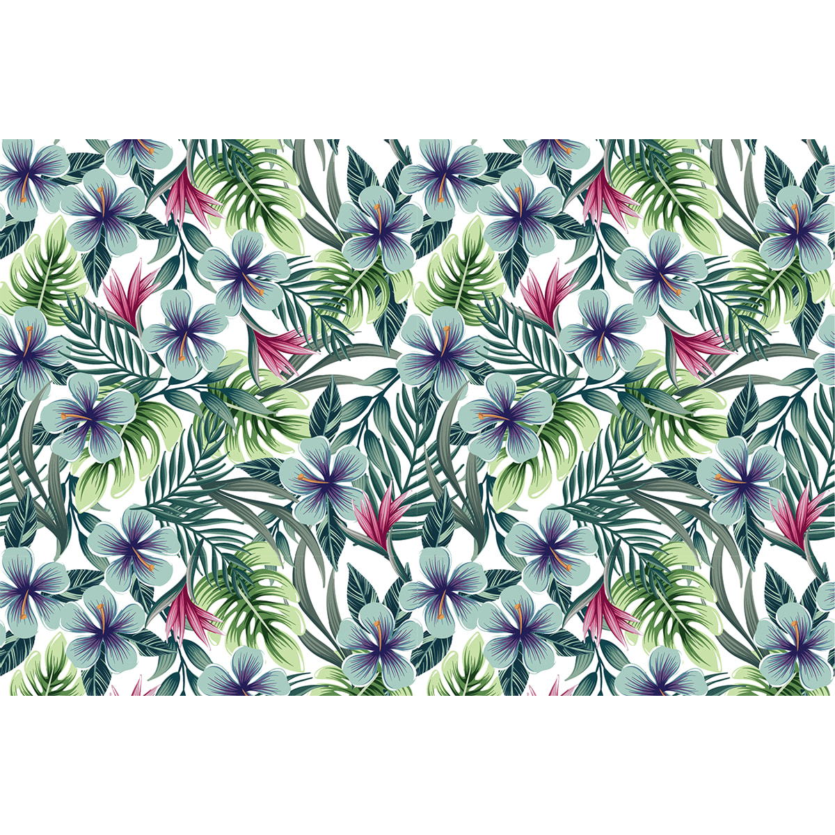 Sticker meuble tropical Tuamotu 40 x 60 cm