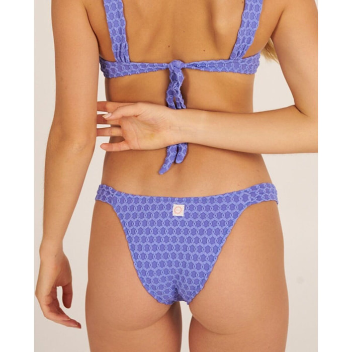 Braga de bikini semibrasileña en tejido con textura