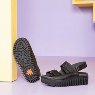 Sandalia de cuña 1577 NAPPA CREAM-SESAME/BRIGHTON color Cream-sesame