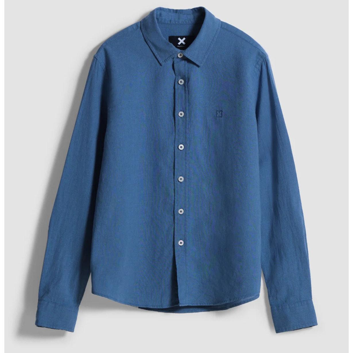 CAMISA KIDS DE LINO SKY BLUE