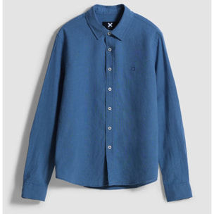 CAMISA KIDS DE LINO SKY BLUE
