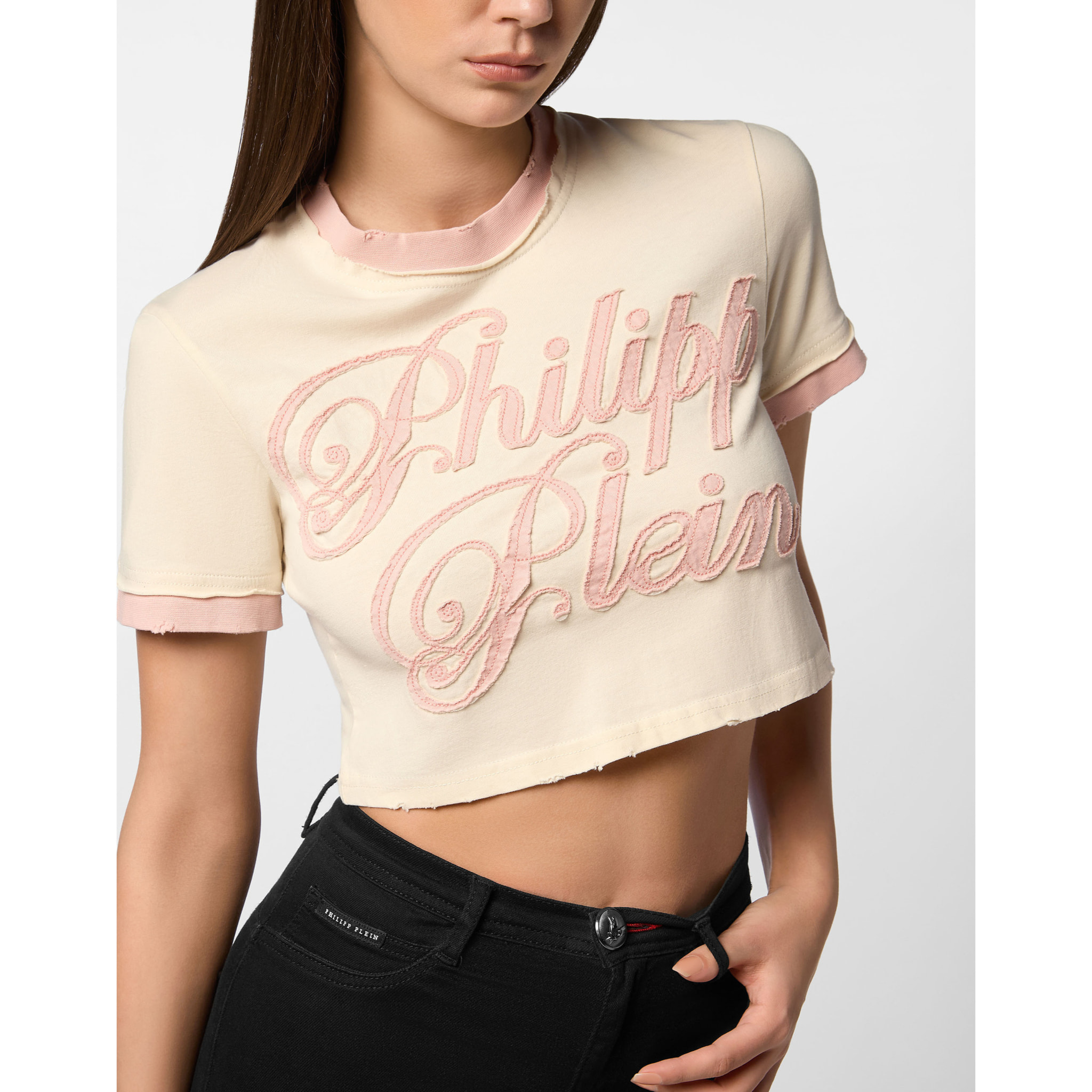 PHILIPP PLEIN T-Shirt Round Neck Ss SIGNATURE