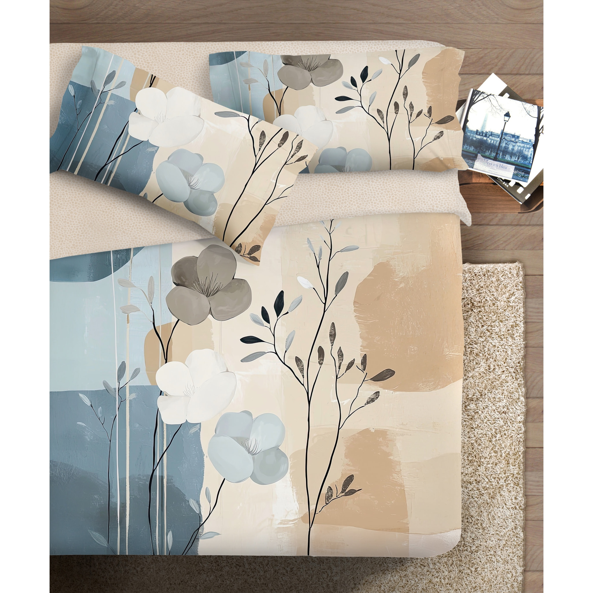 Parure copripiumino fotografico Piazzato Fine Art 1 piazza 1/2 Disegno Fresia