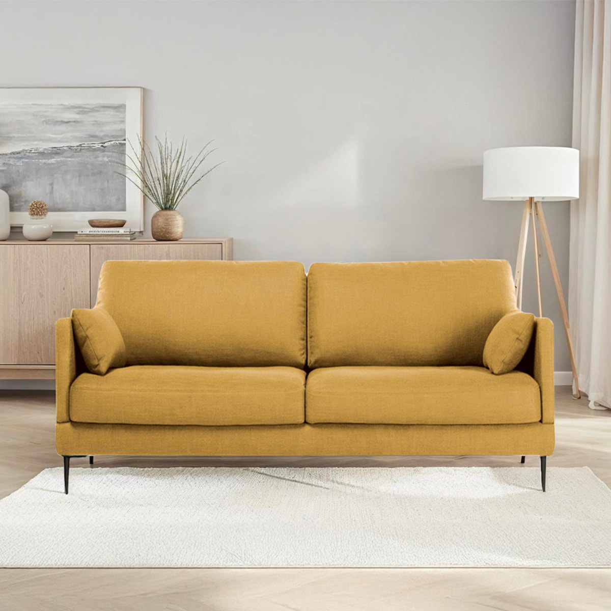 Canapé Tissu Droit Splendido - 2 Places