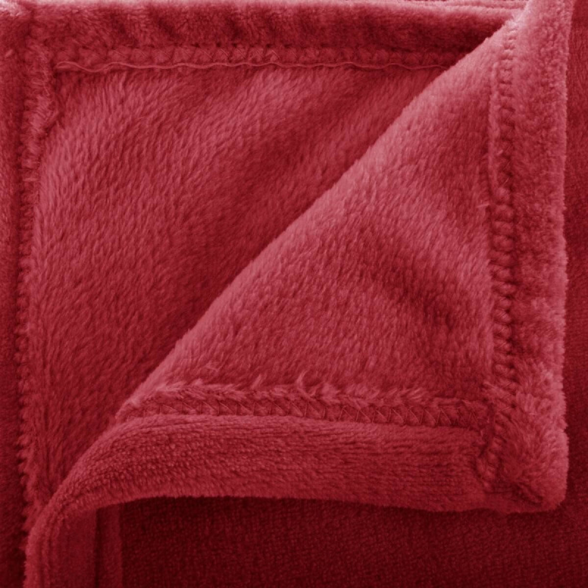 Plaid flanelle Atmosphera - Couleur: Rouge