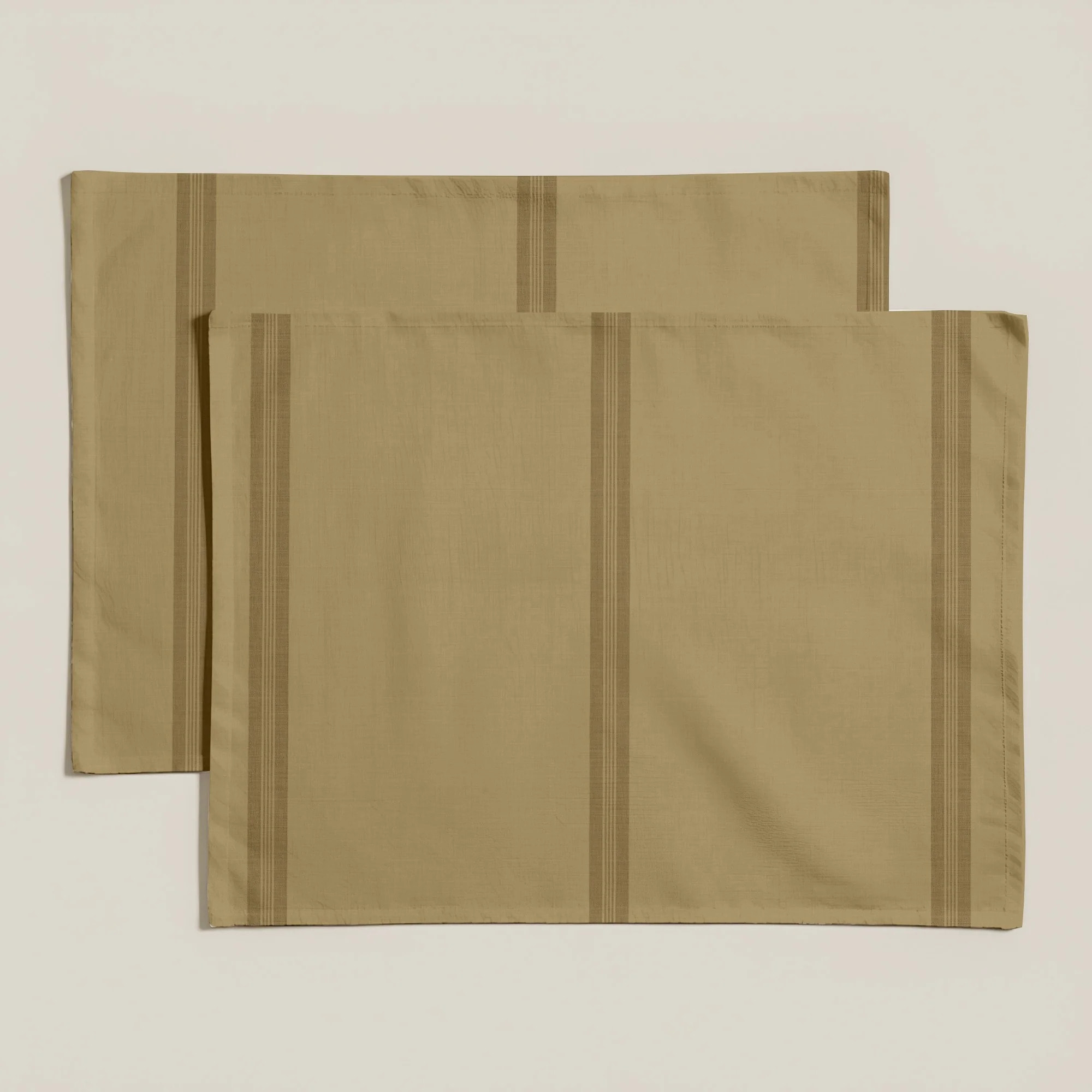 Lot de 2 sets de table anti-taches Nua Ocre