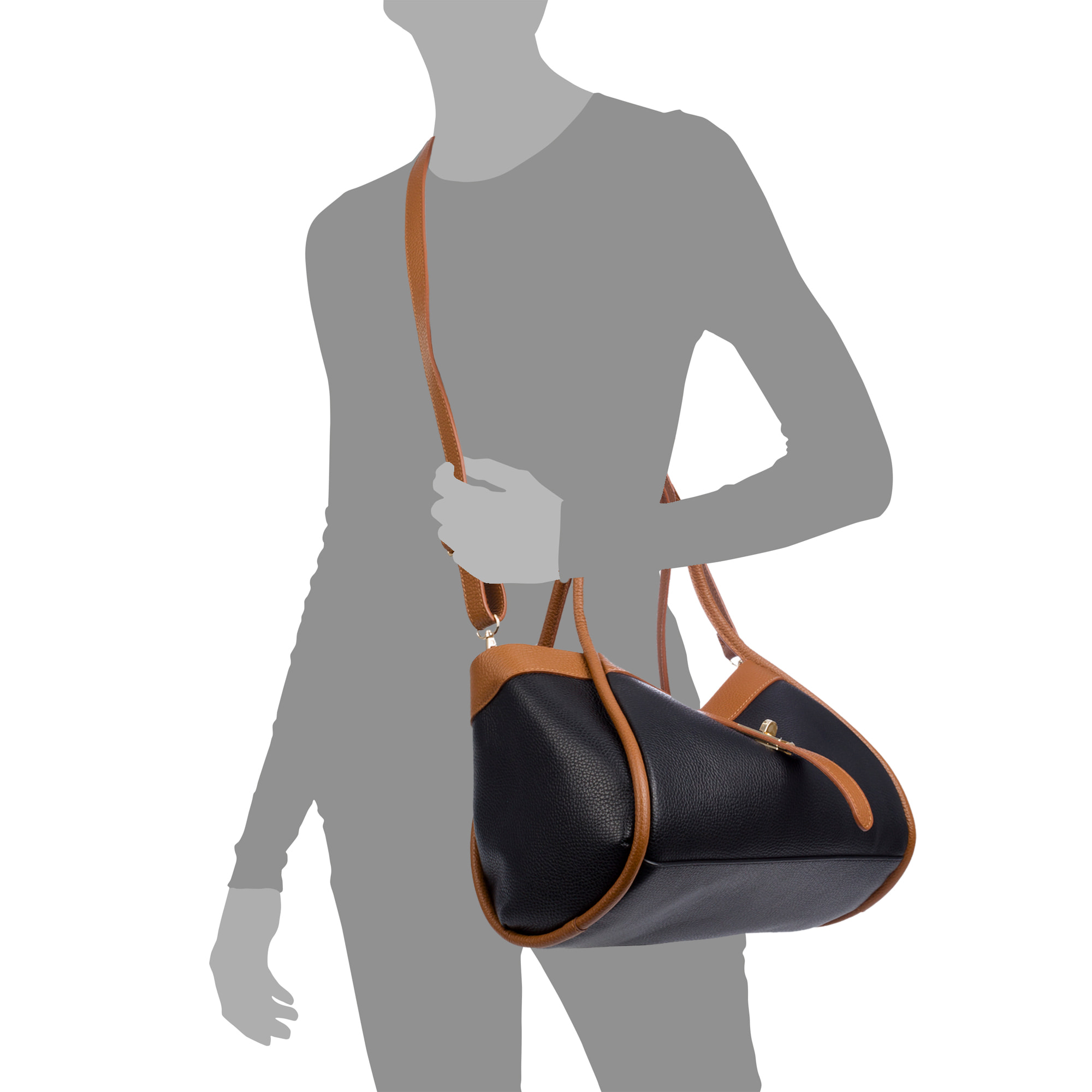Beinette Borsa Tote Donna. Pelle autentica Dollaro.