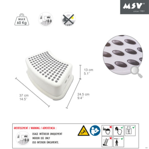 Marche Pied Blanc Max 60kg MSV