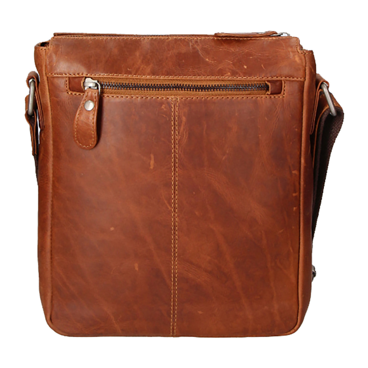 Borsa a tracolla  da uomo In Vera pelle Made in Italy 24x28x7 cm