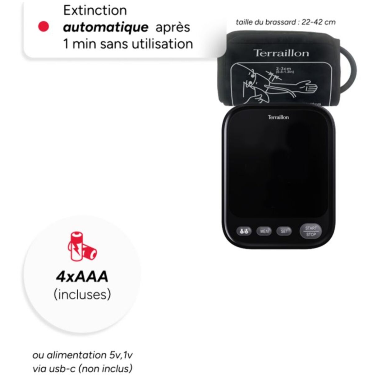 Tensiomètre TERRAILLON Bras TB251