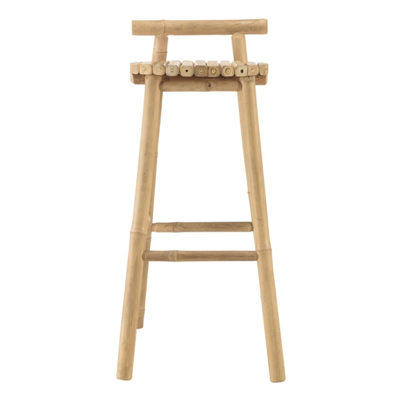 VITAL - 1 bar + 2 tabourets avec dossier bambou