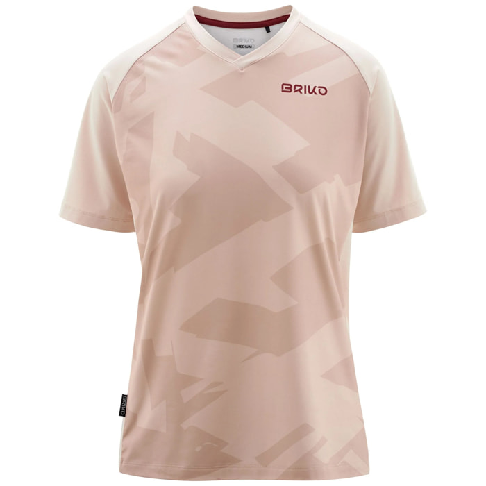 Briko - Maglie gioco, Donna, Beige - ADVENTURE CAMO LADY JERSEY