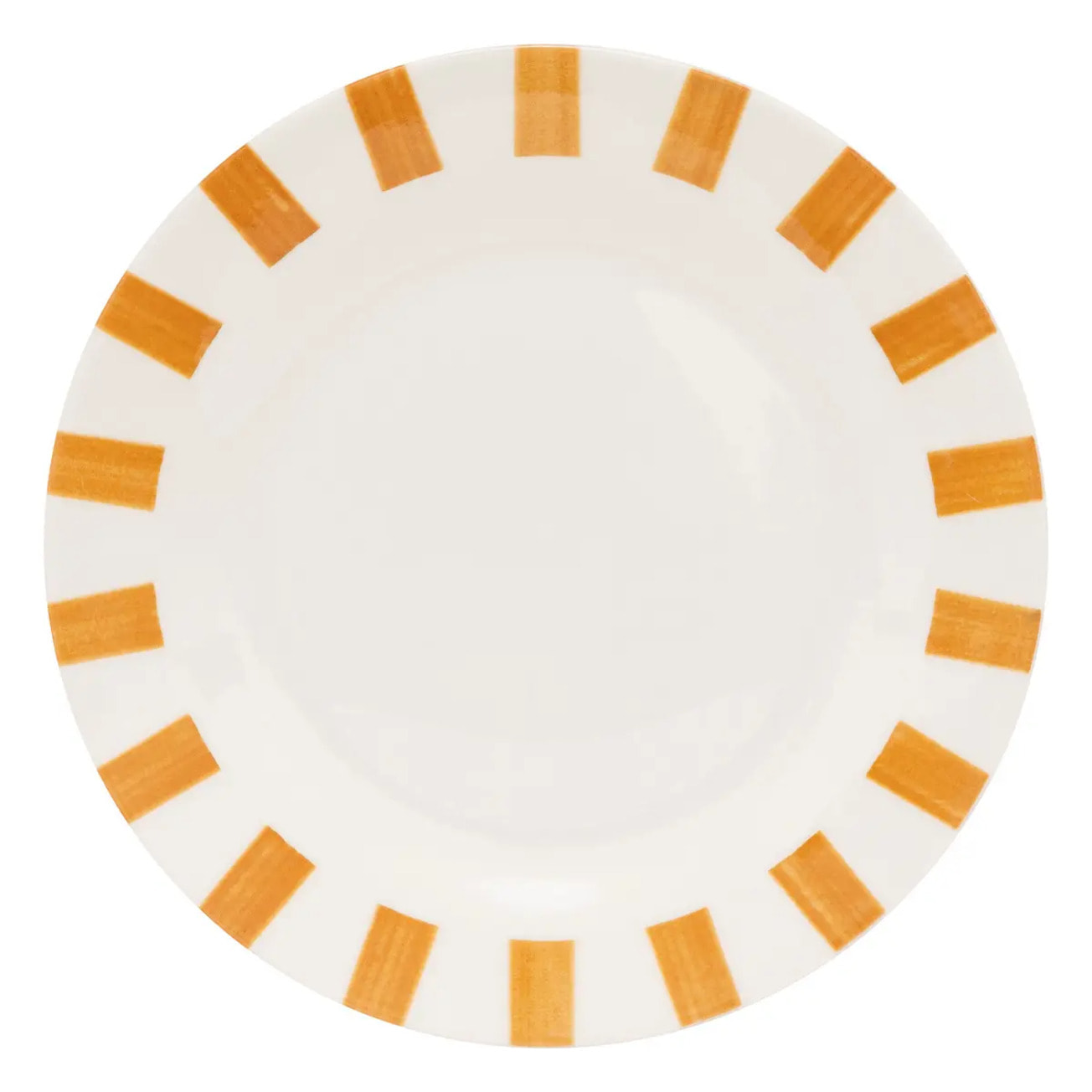 Lot de 6 assiettes dessert Cheri jaune D19xH1,8cm