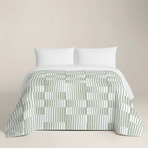 Funda Nórdica Estampada - Cierre Solapa - 100% Algodón - Incluye 1/2 Fundas de Almohada - Marcos Green