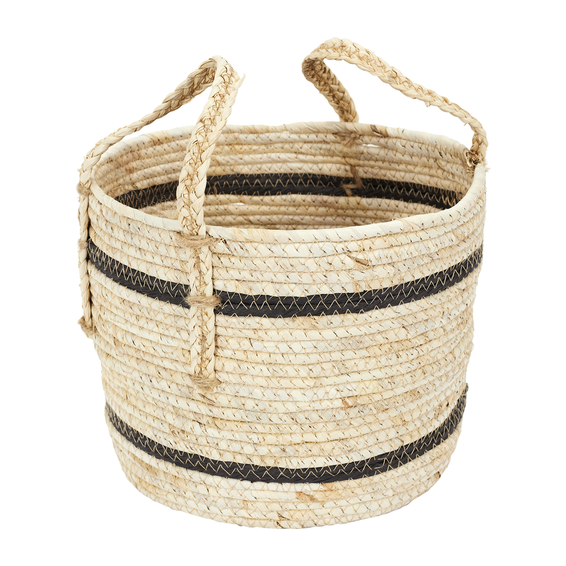Panier Bicolore Fibre De Mais X3