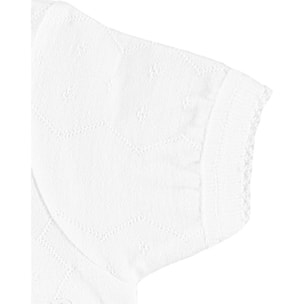 Body cruzado bebé manga corta algodón