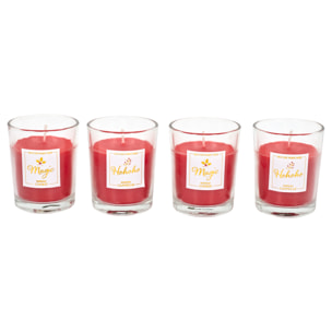 Bougie Parfumee X4 Maison Noel Tradi