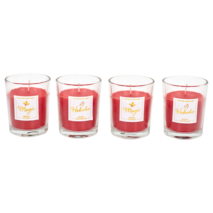 Bougie Parfumee X4 Maison Noel Tradi