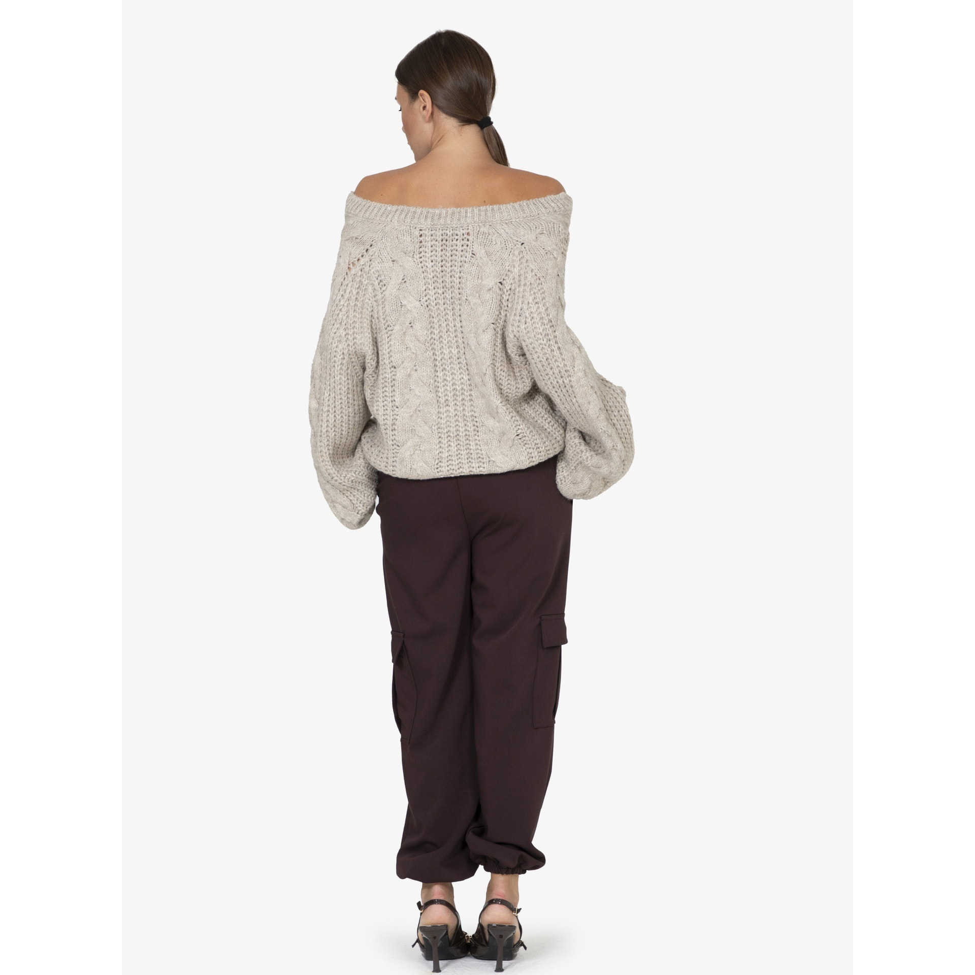 Pantaloni donna Made in Italy - Modello Erisia - Poliestere/Viscosa