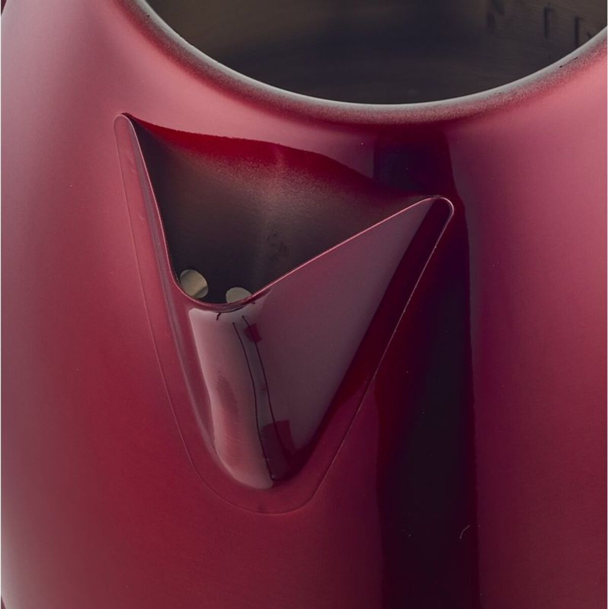 Bouilloire électrique 1.8L inox sans fil rouge Herzberg HG5011-RED