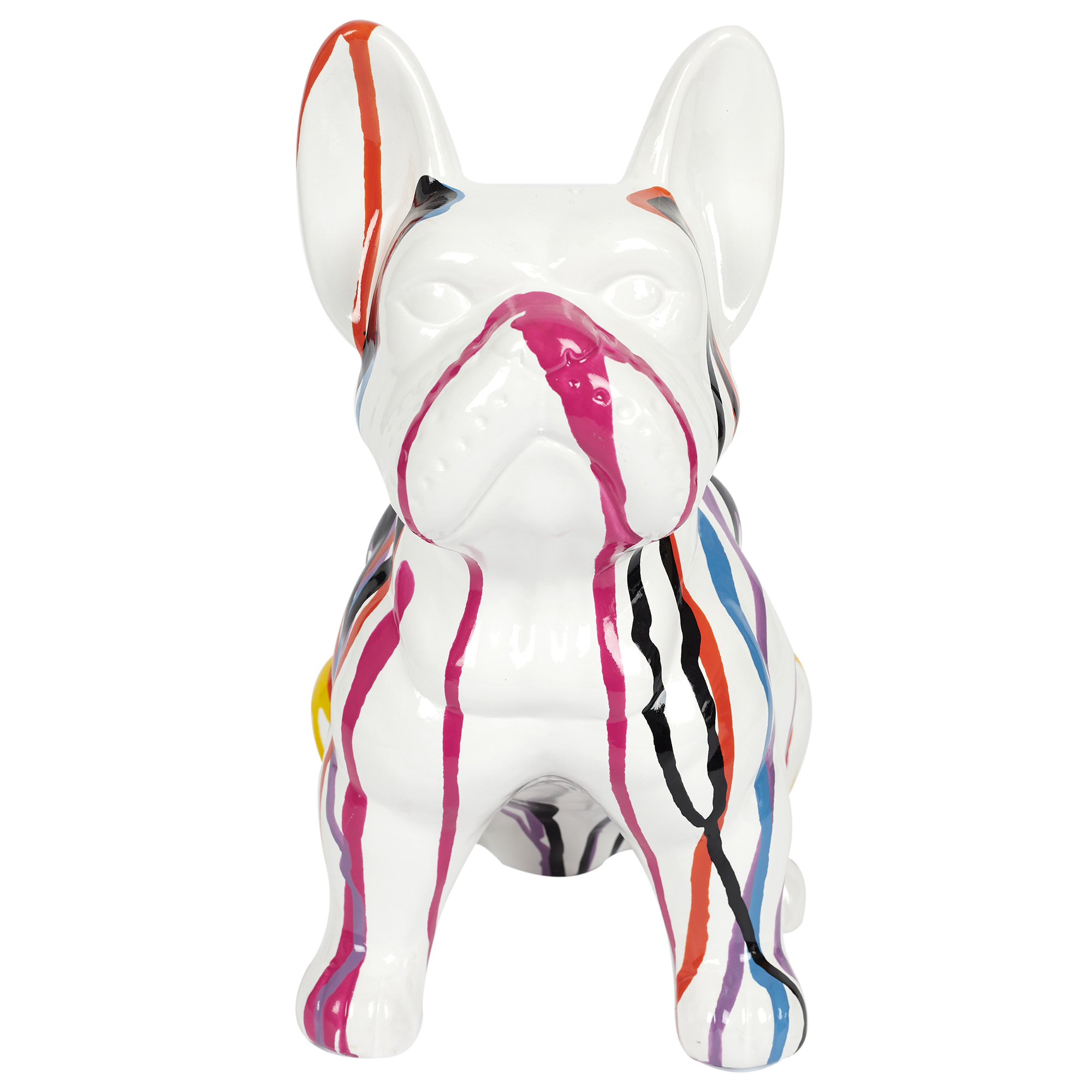 Bulldog Ceramique Coulures 30cm