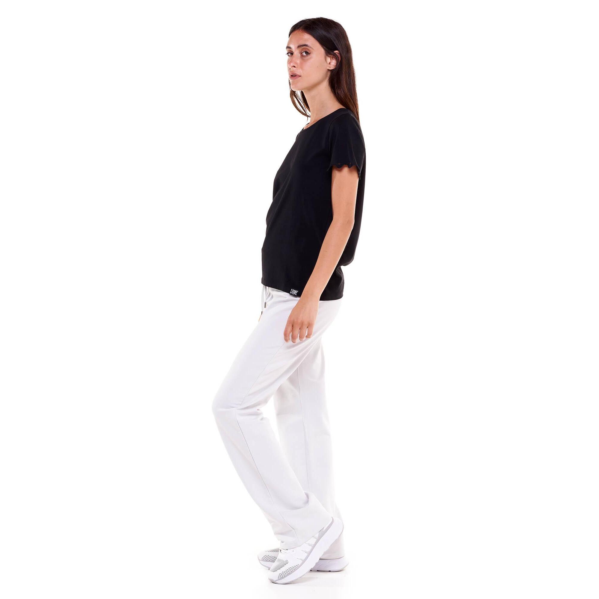 Camiseta mujer blanca y negra