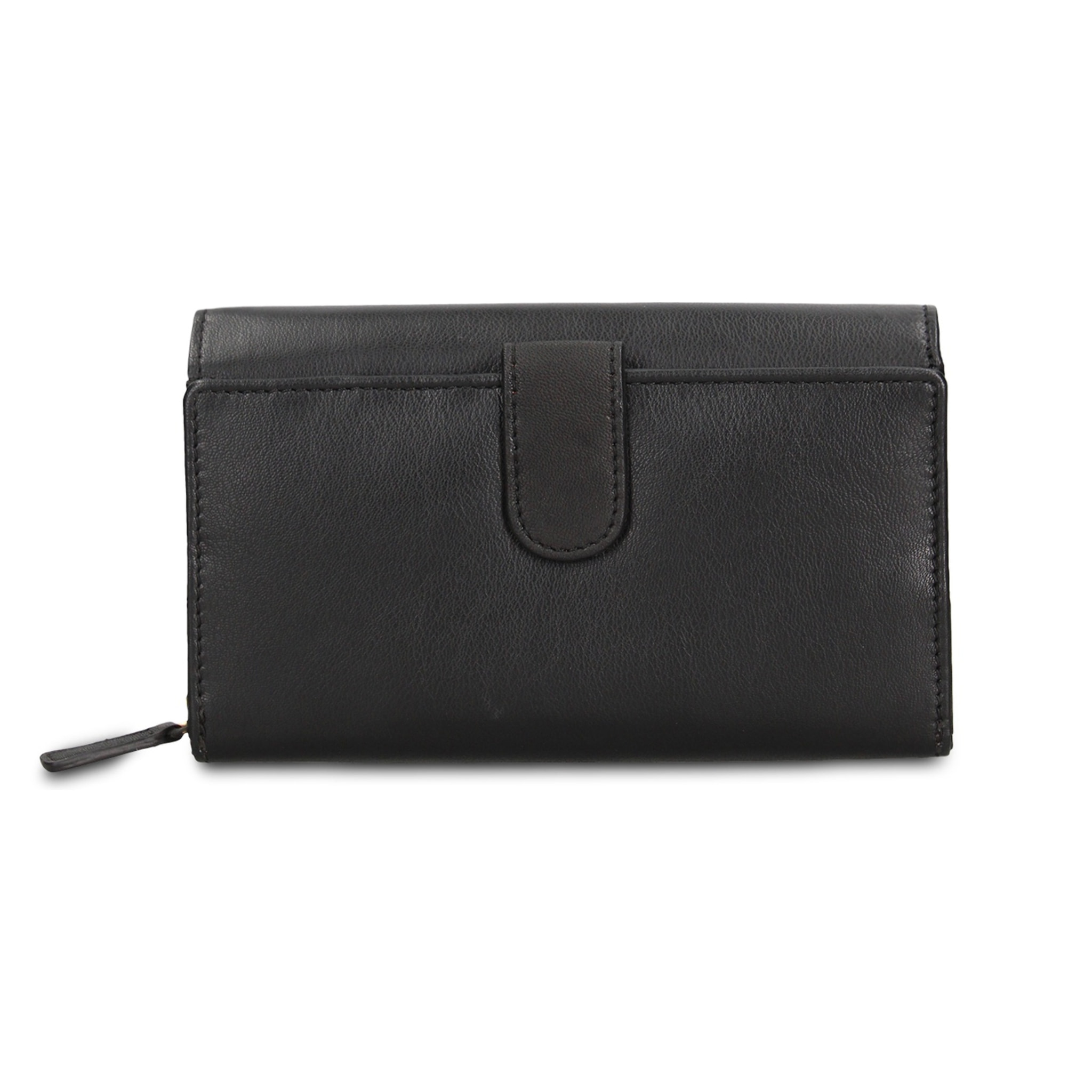 Portafoglio donna vera pelle - Modello Novara Elite - Casual - 17.5 x 10.0 x 4.5 cm