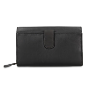 Portafoglio donna vera pelle - Modello Novara Elite - Casual - 17.5 x 10.0 x 4.5 cm