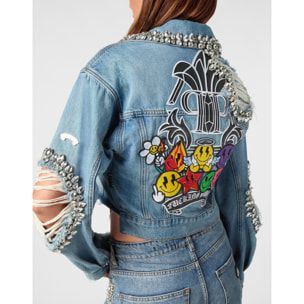 PHILIPP PLEIN Denim Jacket SMILE