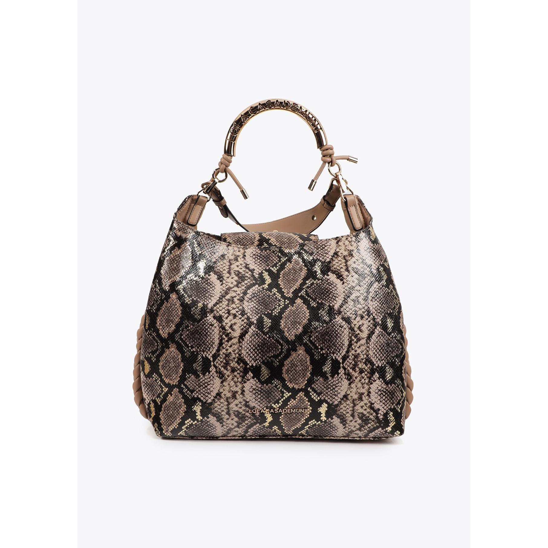 Borsa Shopper con Manico Metallico