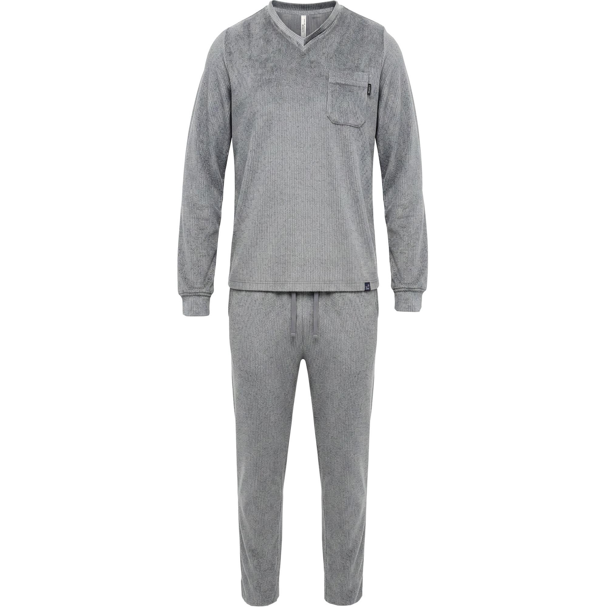 Pijama hombre cuello pico