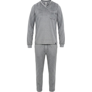 Pijama hombre cuello pico