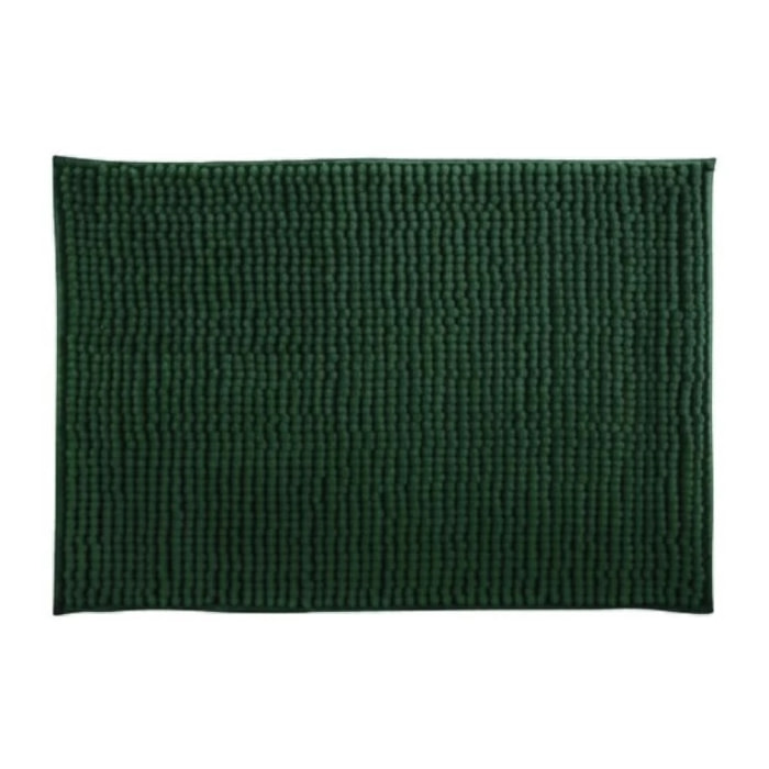 Tapis de bain Microfibre CHENILLE 40x60cm Vert Foncé MSV