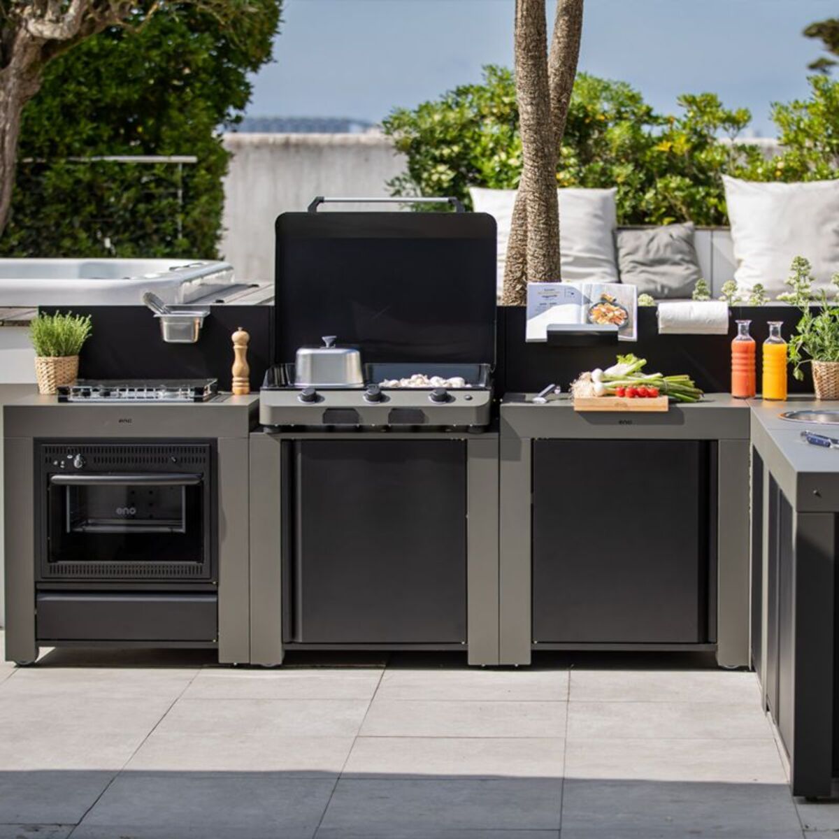 Chariot Plancha ENO PLANCHA Gris cargo