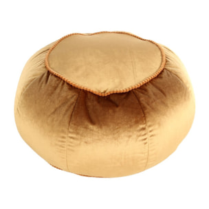 Pouf Rotondo Taj Mahal in Velluto Blu