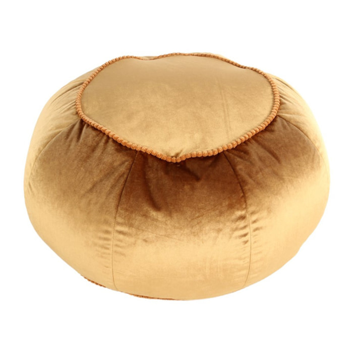 Pouf Rotondo Taj Mahal in Velluto Blu